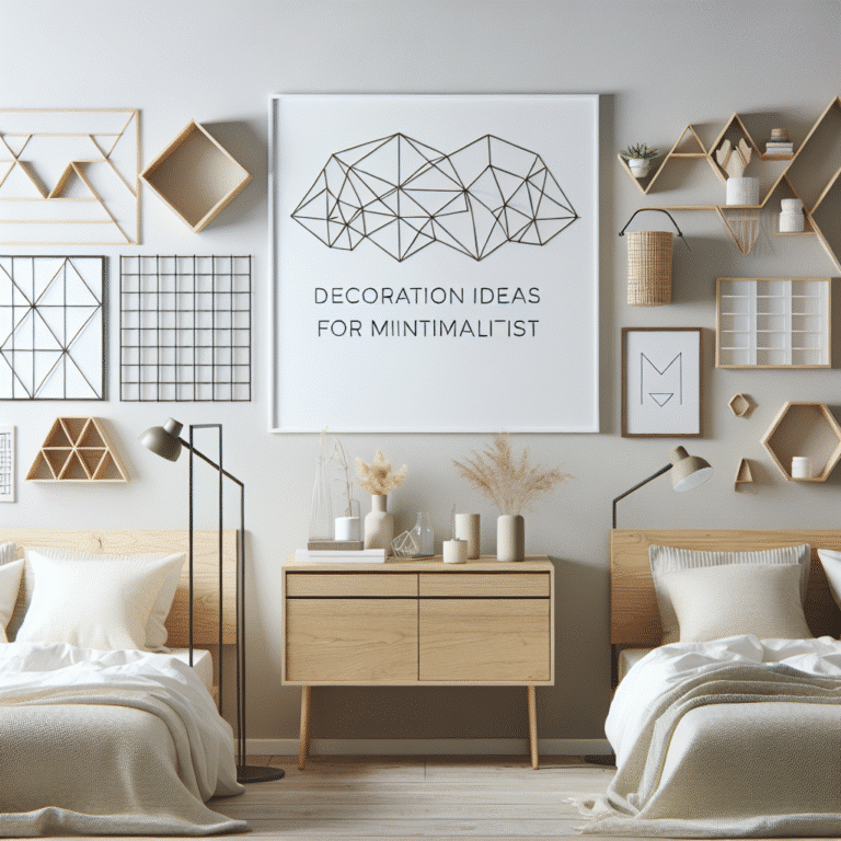 ideias de decoração DIY para quarto minimalista