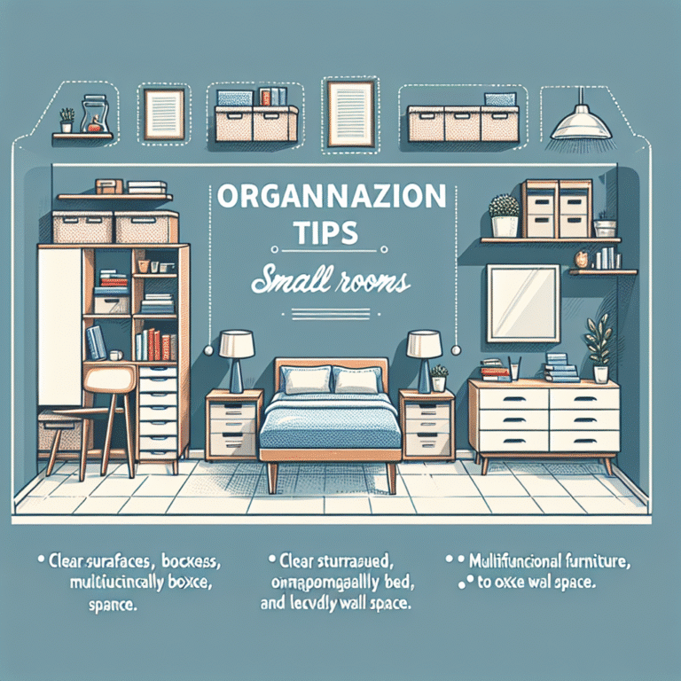 dicas de organização para quartos pequenos