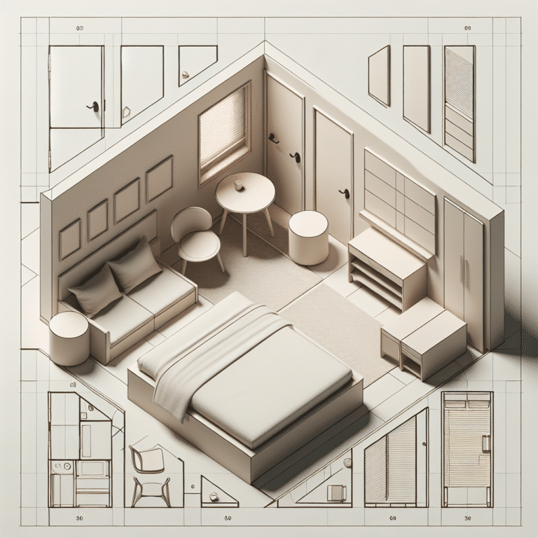 Mesas compactas para um quarto minimalista e funcional