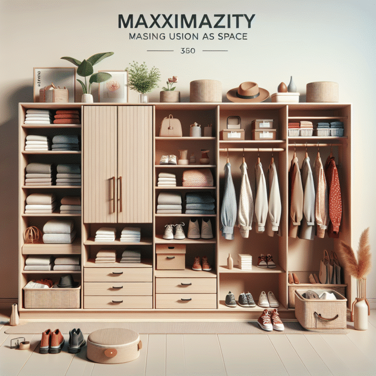 guarda-roupas pequenos com grande capacidade: maximizando o armazenamento