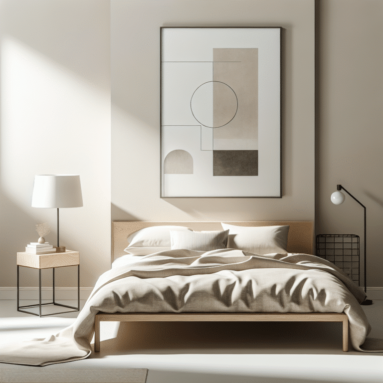 enfeites simples para quarto minimalista