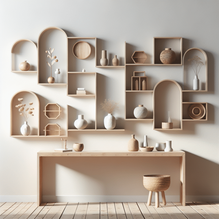 DIY nichos e prateleiras minimalistas