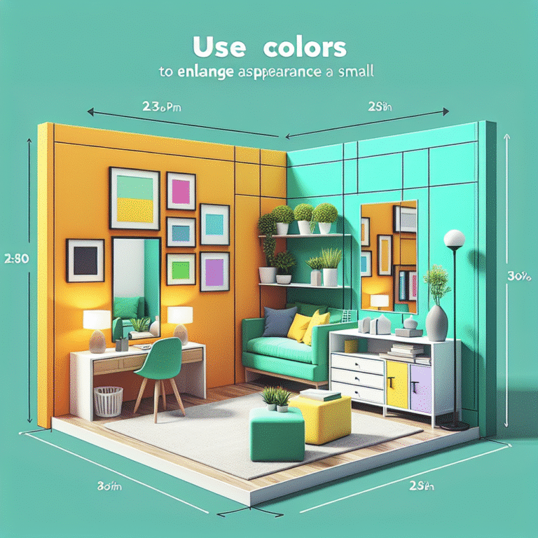 como usar cores para ampliar quarto pequeno