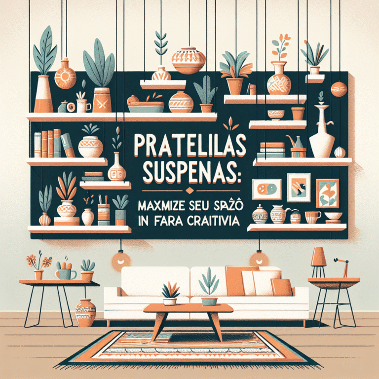 Prateleiras suspensas: maximize seu espaço de forma criativa