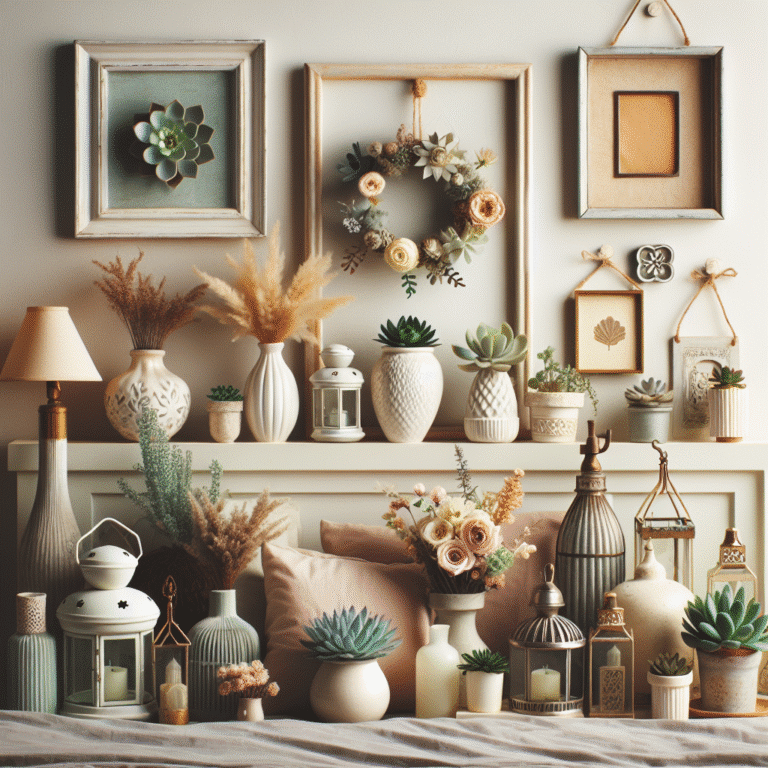 DIY itens decorativos para cabeceira