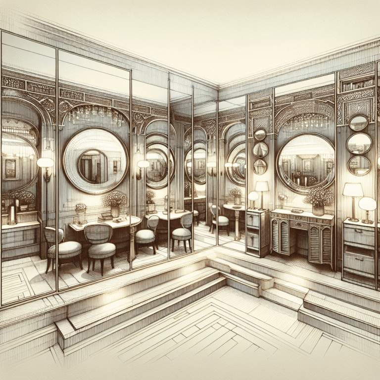 uso de espelhos para ampliar espaço