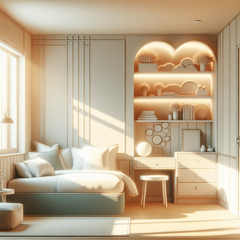 iluminação natural para quarto compacto