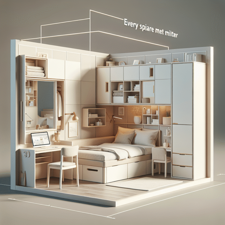móveis multifuncionais para quartos pequenos: otimizando cada metro quadrado
