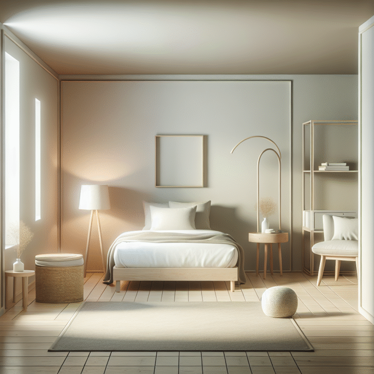 cores claras para uma sensação de amplitude em quartos pequenos