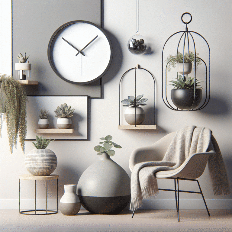 enfeites simples para quarto minimalista