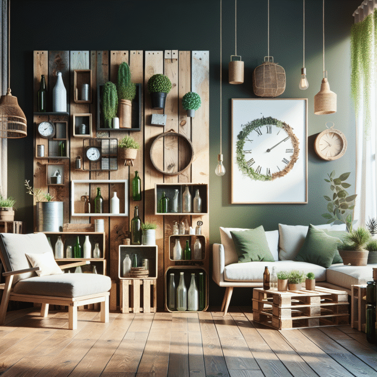 decoração com materiais recicláveis para quarto