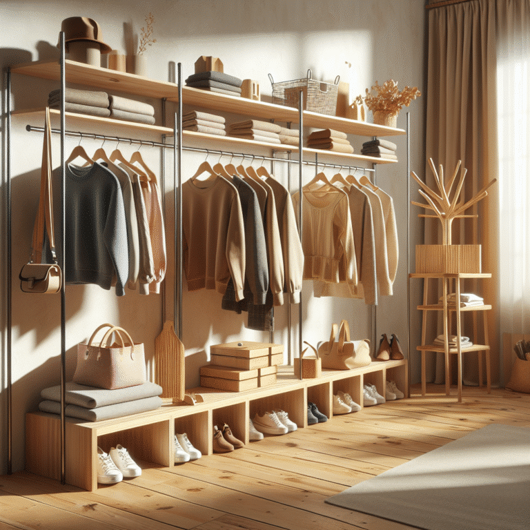 ganchos e suportes para organizar quarto