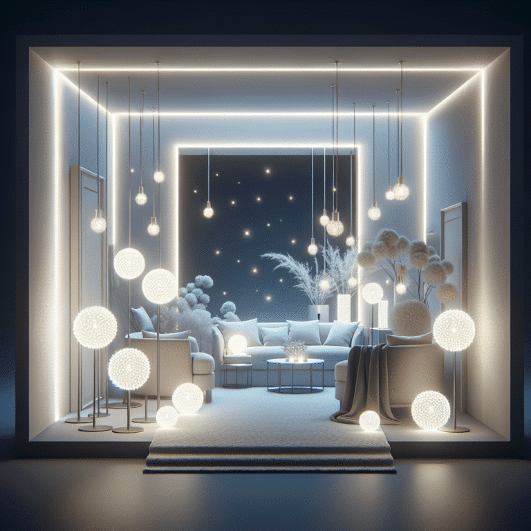 luzes LED: soluções econômicas para decoração minimalista