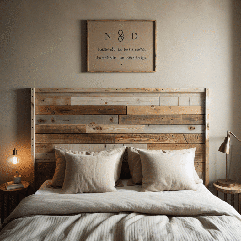 cabeceiras feitas à mão para quarto pequeno