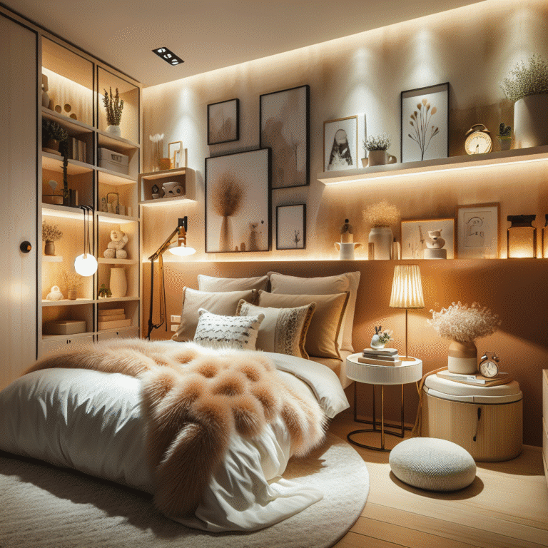 dicas para um quarto pequeno acolhedor e estiloso