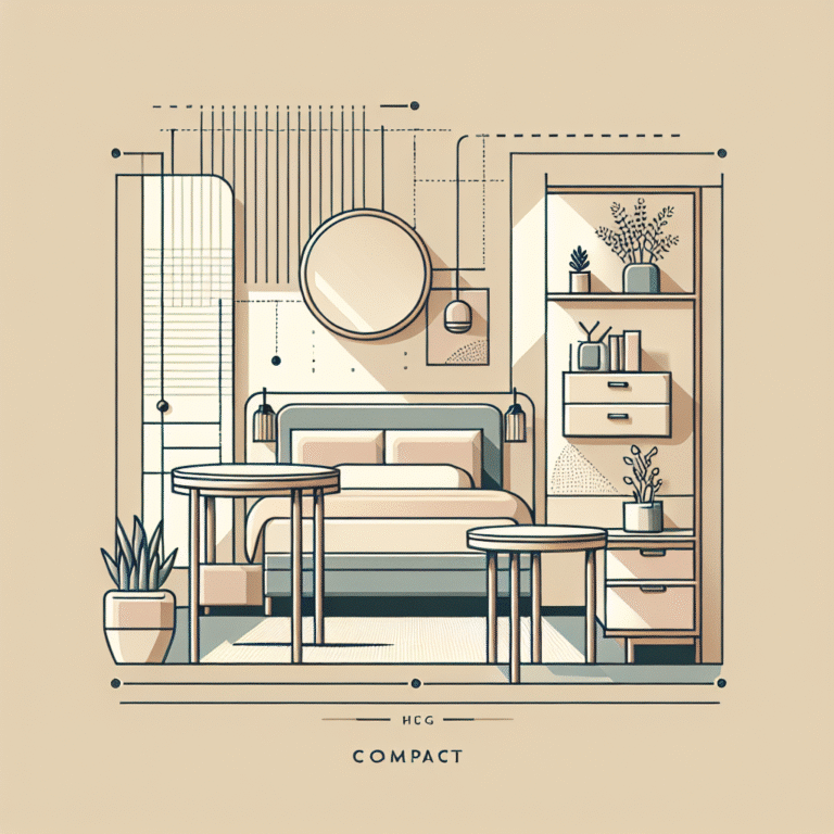 mesas compactas para um quarto minimalista: elegância e funcionalidade