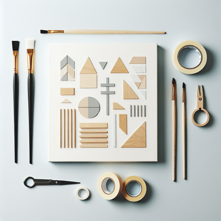 decoração de parede minimalista DIY