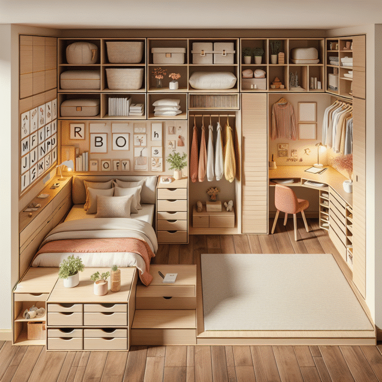 Móveis planejados: otimizando cada metro quadrado do quarto