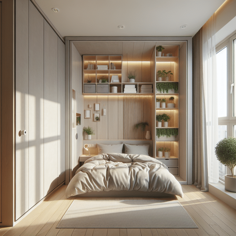 soluções criativas para quartos compactos