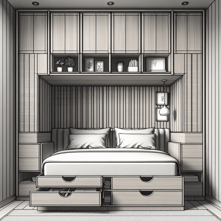 camas com armazenamento embutido: a solução ideal para quartos compactos