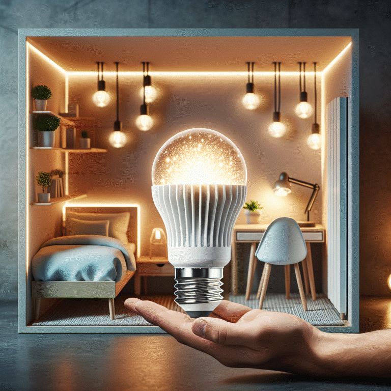 lâmpadas sustentáveis: escolha certa para quartos pequenos