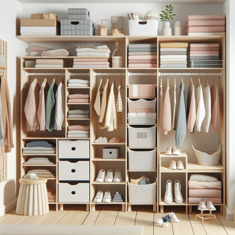 ideias de organização de armário pequeno