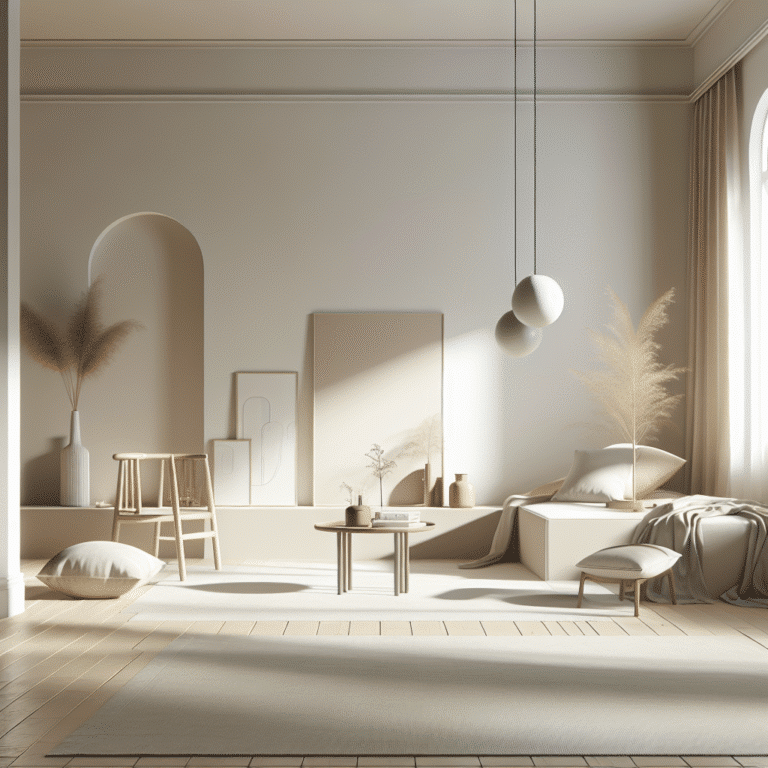 como tonalidades suaves criam tranquilidade em ambientes minimalistas