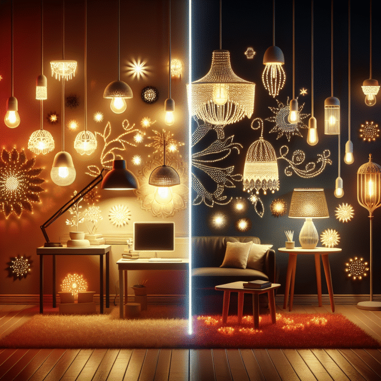 explorando a dualidade da iluminação funcional e decorativa