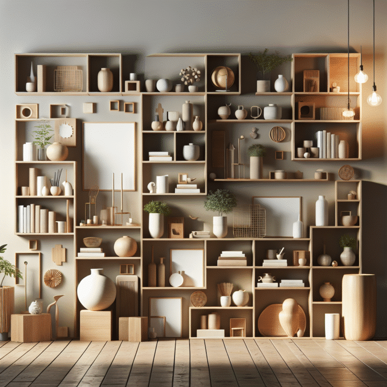 prateleiras e nichos para economizar espaço